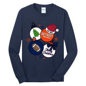 Merry Christmas Detroit Baseball Est 1894 Tall Long Sleeve T-Shirt