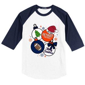 Merry Christmas Detroit Baseball Est 1894 Baseball Sleeve Shirt