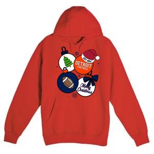 Merry Christmas Detroit Baseball Est 1894 Premium Pullover Hoodie