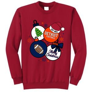 Merry Christmas Detroit Baseball Est 1894 Tall Sweatshirt