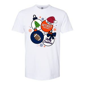 Merry Christmas Detroit Baseball Est 1894 Softstyle CVC T-Shirt