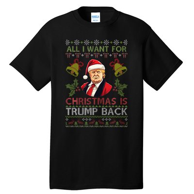 Merry Christmas Day Trump Back Ugly Xmas Noel Sweater Tall T-Shirt