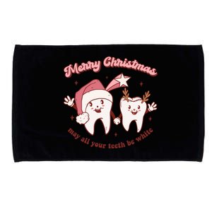 Merry Christmas Dental Hygienist Retro Dentist Xmas Th Cute Gift Microfiber Hand Towel