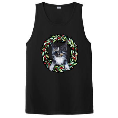 Maine Coon Dilute Calico Cat Christmas Funny Gift PosiCharge Competitor Tank