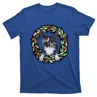 Maine Coon Dilute Calico Cat Christmas Funny Gift T-Shirt