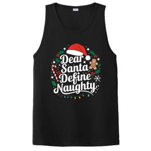 Merry Christmas Dear Santa Define Nice Naughty Xmas Holiday PosiCharge Competitor Tank