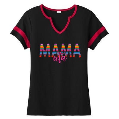 Mamacita Cinco de Mayo 5 De Mayo Cactus Fiesta Ladies Halftime Notch Neck Tee