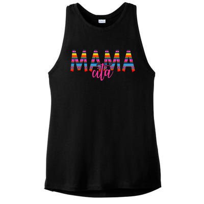 Mamacita Cinco de Mayo 5 De Mayo Cactus Fiesta Ladies PosiCharge Tri-Blend Wicking Tank