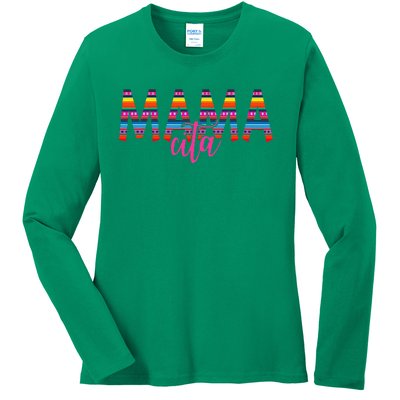 Mamacita Cinco de Mayo 5 De Mayo Cactus Fiesta Ladies Long Sleeve Shirt