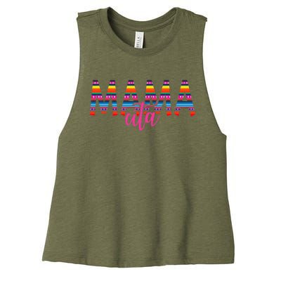 Mamacita Cinco de Mayo 5 De Mayo Cactus Fiesta Women's Racerback Cropped Tank