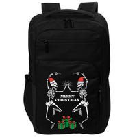 Merry Christmas Dancing Skeletons Funny Xmas Great Gift Impact Tech Backpack