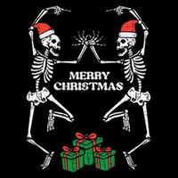 Merry Christmas Dancing Skeletons Funny Xmas Great Gift Impact Tech Backpack