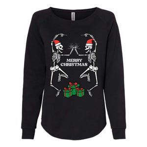 Merry Christmas Dancing Skeletons Funny Xmas Great Gift Womens California Wash Sweatshirt