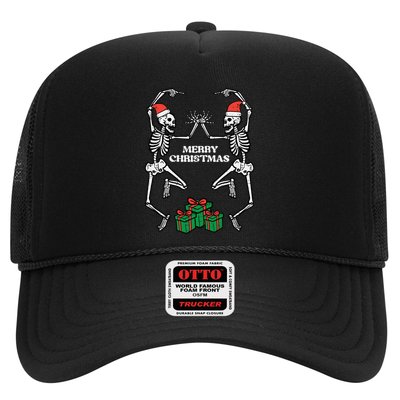 Merry Christmas Dancing Skeletons Funny Xmas Great Gift Trucker Hat