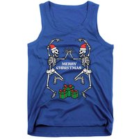 Merry Christmas Dancing Skeletons Funny Xmas Great Gift Tank Top