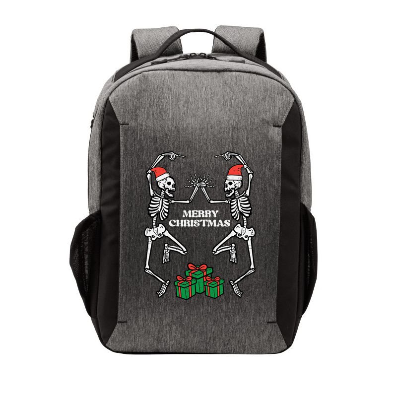 Merry Christmas Dancing Skeletons Funny Xmas Great Gift Vector Backpack