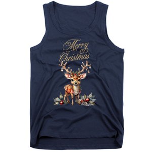 Merry Christmas Deer Tank Top