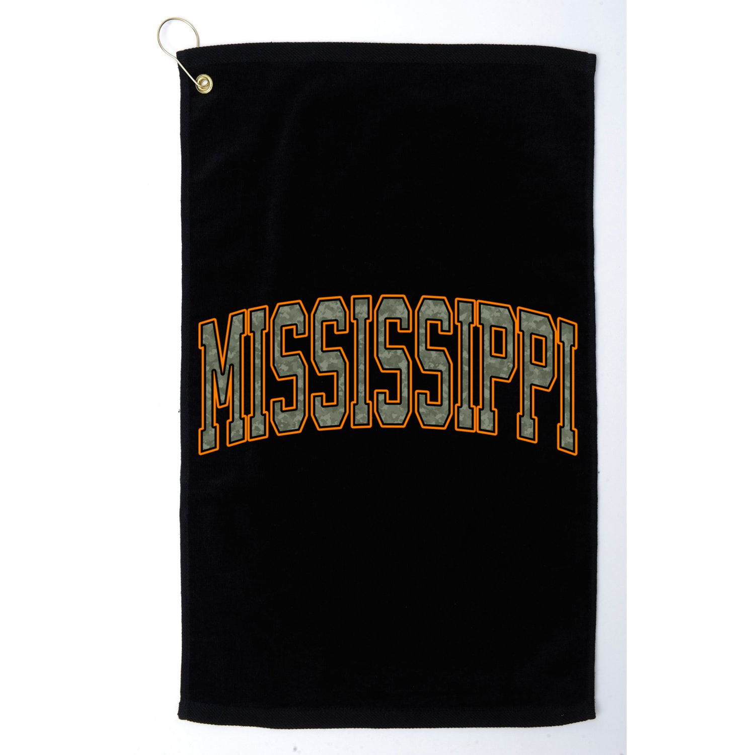 Military Camo Duck Hunter Orange Deer Hunting Mississippi Great Gift Golf Towel