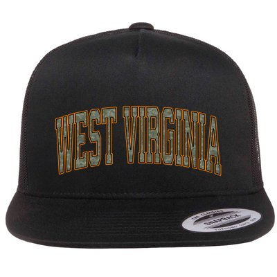 Military Camo Duck Hunter Orange Deer Hunting West Virginia Great Gift Flatbill Hat