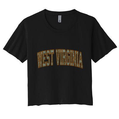 Military Camo Duck Hunter Orange Deer Hunting West Virginia Great Gift Crop Top