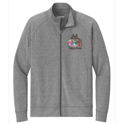 Merry Christmas Dialysis Nurse Coffee And Hot Cocoa Christmas Gift Stretch Full-Zip Cadet Jacket