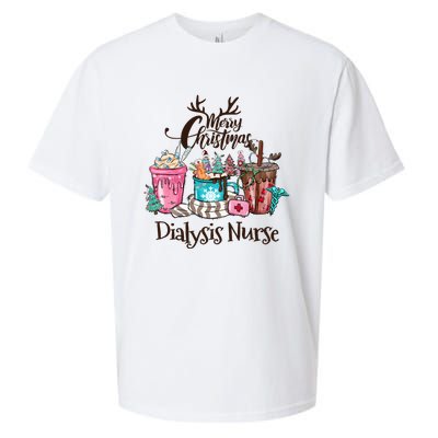 Merry Christmas Dialysis Nurse Coffee And Hot Cocoa Christmas Gift Sueded Cloud Jersey T-Shirt