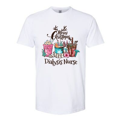 Merry Christmas Dialysis Nurse Coffee And Hot Cocoa Christmas Gift Softstyle CVC T-Shirt