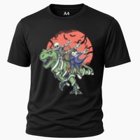 Monster Cartoons Dabbing Cooling Performance Crew T-Shirt