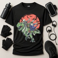 Monster Cartoons Dabbing Cooling Performance Crew T-Shirt