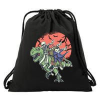 Monster Cartoons Dabbing Drawstring Bag