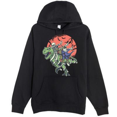 Monster Cartoons Dabbing Premium Pullover Hoodie