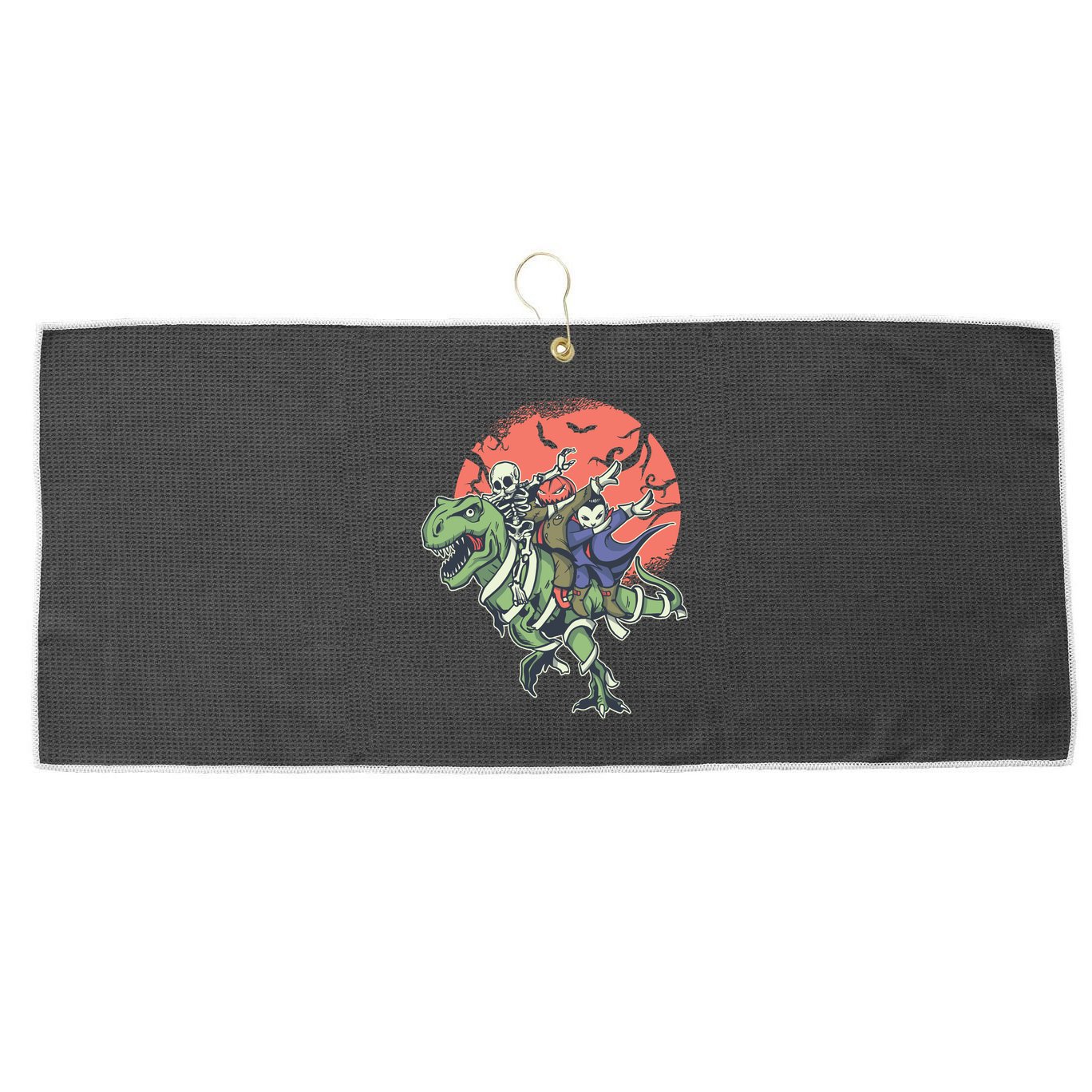 Monster Cartoons Dabbing Large Microfiber Waffle Golf Towel