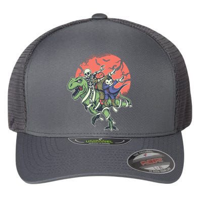 Monster Cartoons Dabbing Flexfit Unipanel Trucker Cap