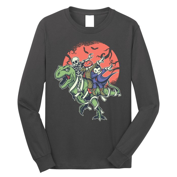 Monster Cartoons Dabbing Long Sleeve Shirt