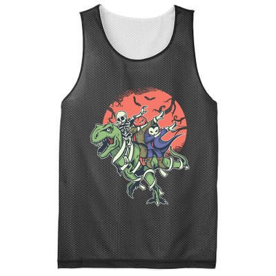 Monster Cartoons Dabbing Mesh Reversible Basketball Jersey Tank