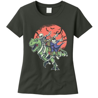 Monster Cartoons Dabbing Womens T-Shirt