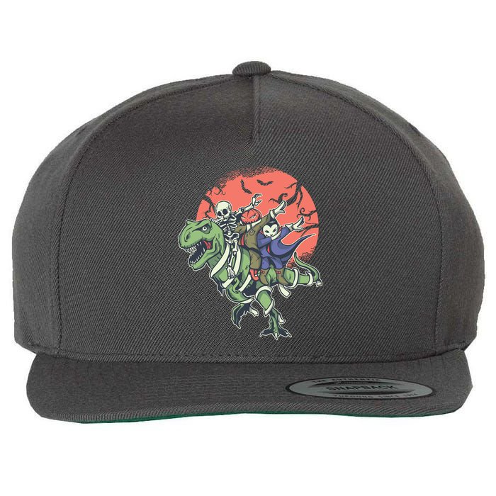 Monster Cartoons Dabbing Wool Snapback Cap