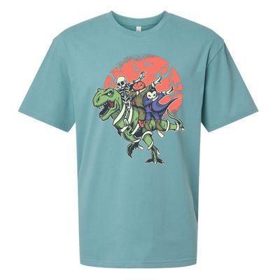 Monster Cartoons Dabbing Sueded Cloud Jersey T-Shirt