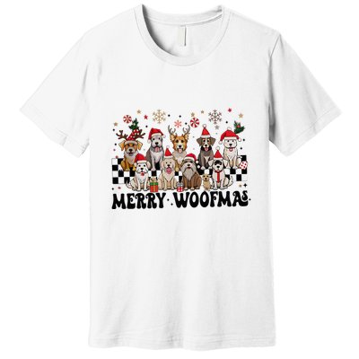 Merry Christmas Dog Santa Dog Lover Premium T-Shirt