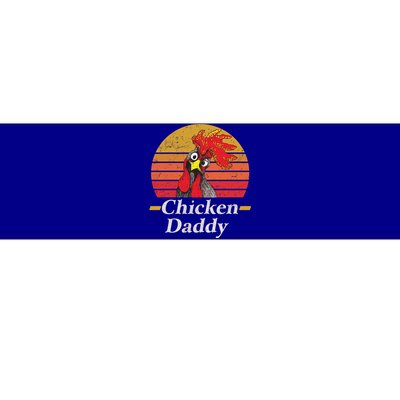 Mens Chicken Daddy Vintage Poultry Farmer Rooster Cool Gift Bumper Sticker