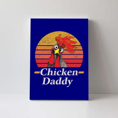 Mens Chicken Daddy Vintage Poultry Farmer Rooster Cool Gift Canvas