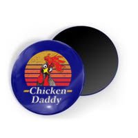 Mens Chicken Daddy Vintage Poultry Farmer Rooster Cool Gift Magnet