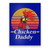 Mens Chicken Daddy Vintage Poultry Farmer Rooster Cool Gift Poster