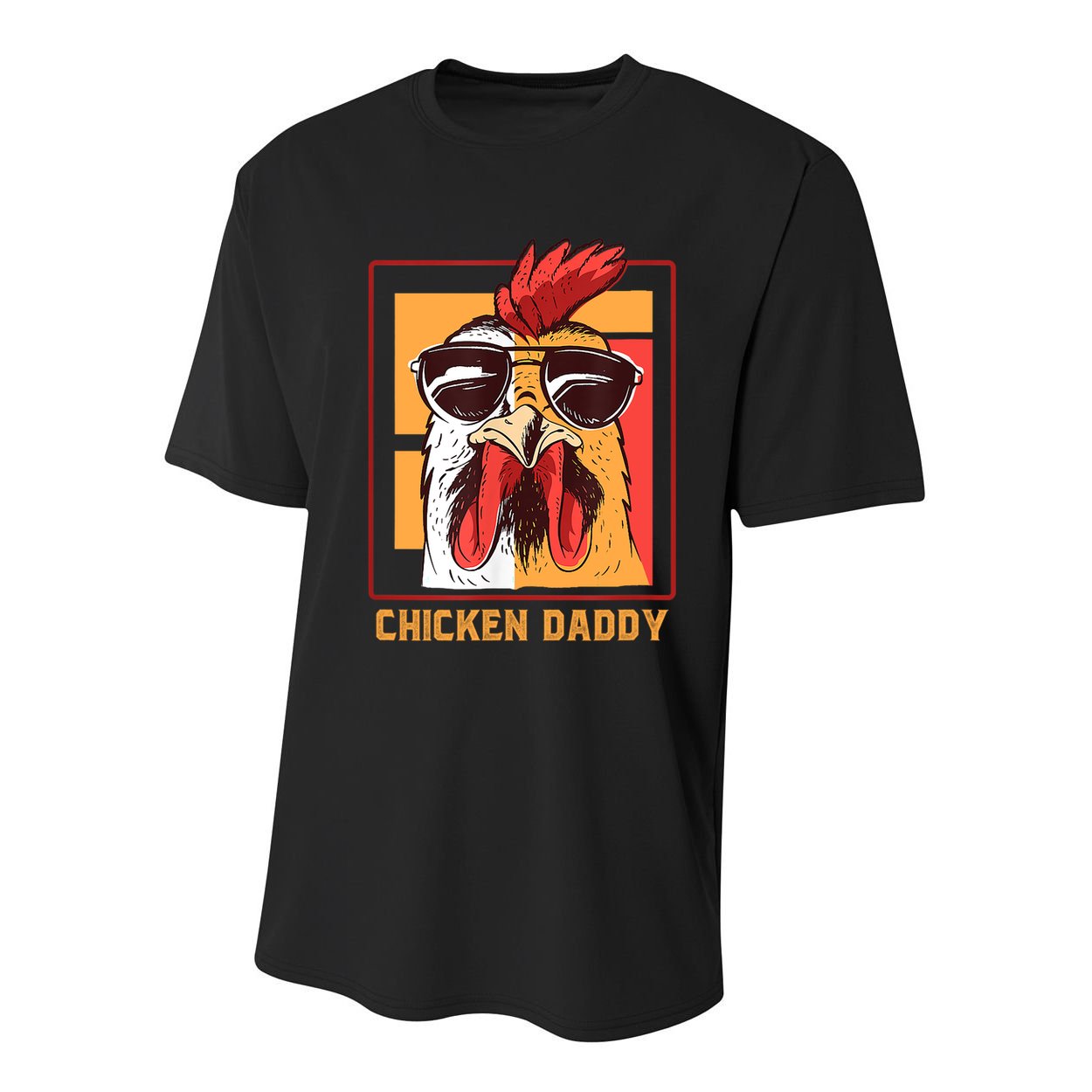 Mens Chicken Daddy Vintage Poultry Farmer Rooster Wearing Shades Gift Youth Performance Sprint T-Shirt
