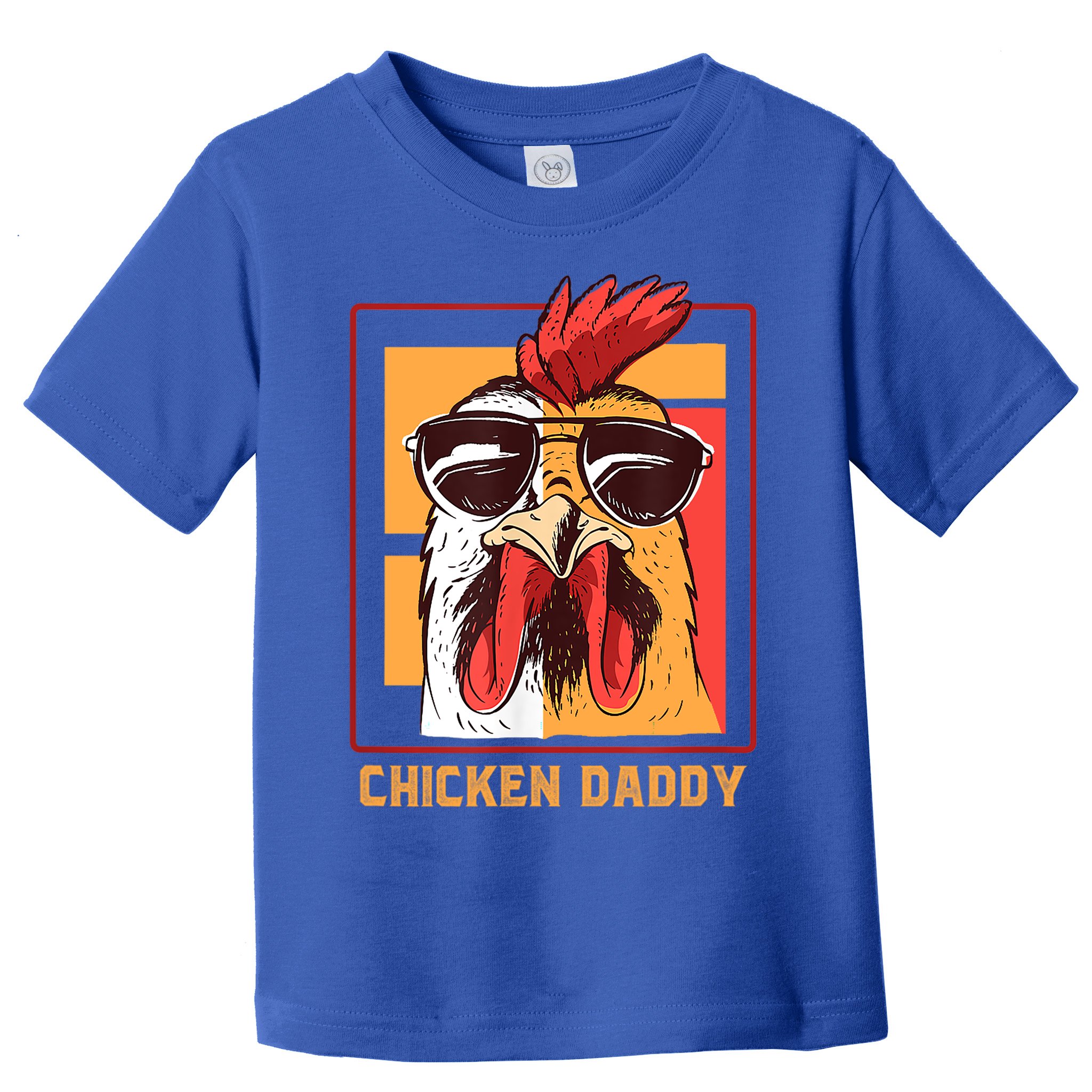 Mens Chicken Daddy Vintage Poultry Farmer Rooster Wearing Shades Gift Toddler T-Shirt