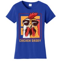 Mens Chicken Daddy Vintage Poultry Farmer Rooster Wearing Shades Gift Women's T-Shirt