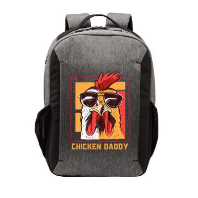 Mens Chicken Daddy Vintage Poultry Farmer Rooster Wearing Shades Gift Vector Backpack