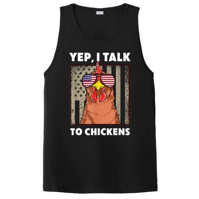 Memes Chicken Design Funny I Talk To Chickens Funny Farmer Memes PosiCharge Competitor Tank