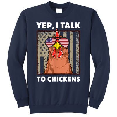 Memes Chicken Design Funny I Talk To Chickens Funny Farmer Memes Sweatshirt