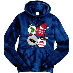 Merry Christmas Detroit Hockey Est 1926 Tie Dye Hoodie